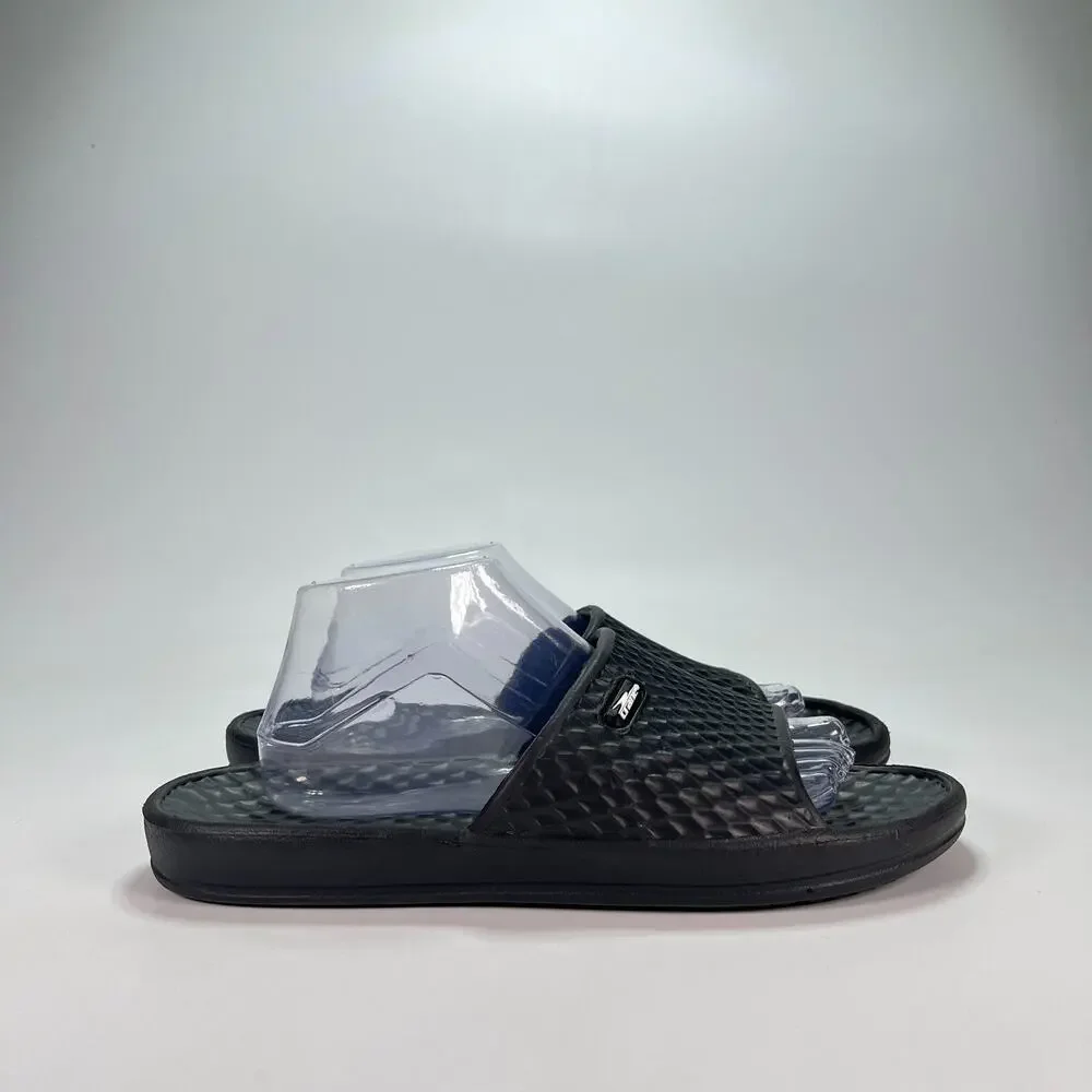 Crane Sport Black Lightweight Water Resistant Shower Slide Sandals Men's Size 10